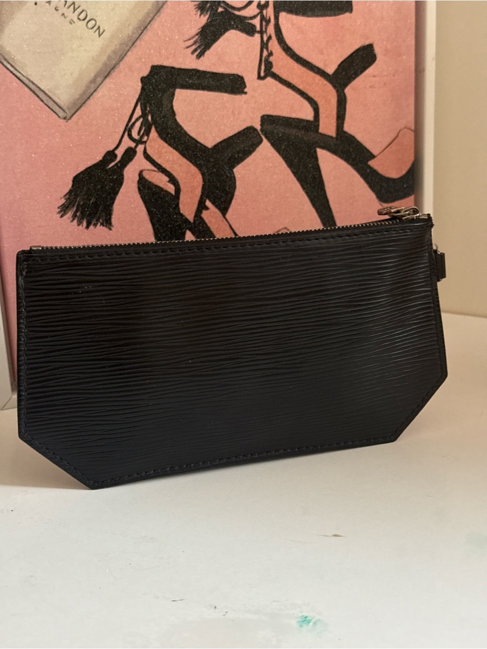 Louis Vuitton Black Epi Leather Wristlet Pouch - Picture 4 of 9